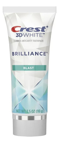Pasta de dentes Crest 3d White Brilliance Blast em creme sem glúten 99 g