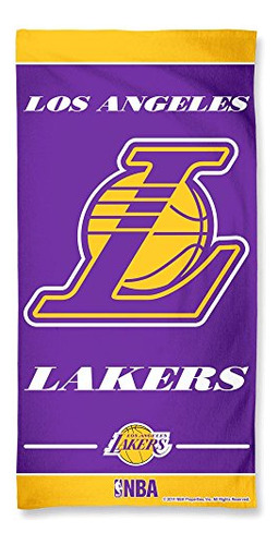 Nba Angeles Lakers Beach Towel, Team Color, One Size