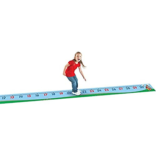 Learning Resources 0-30 Number Line Floor Mat, Azul 22 L X 1