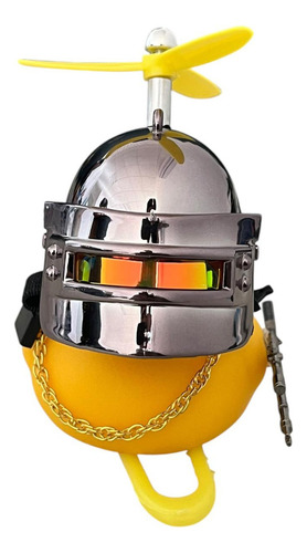 Pato Amarillo Casco Black Cromado Diseño PATO BUCHON