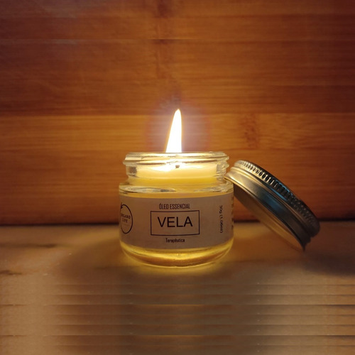 Vela Natural Relaxante - Lavanda E Tea Tree