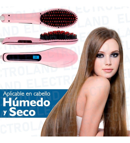 Cepillo Peine Alisador Planchita Cabellos Ondas Anti Frizz