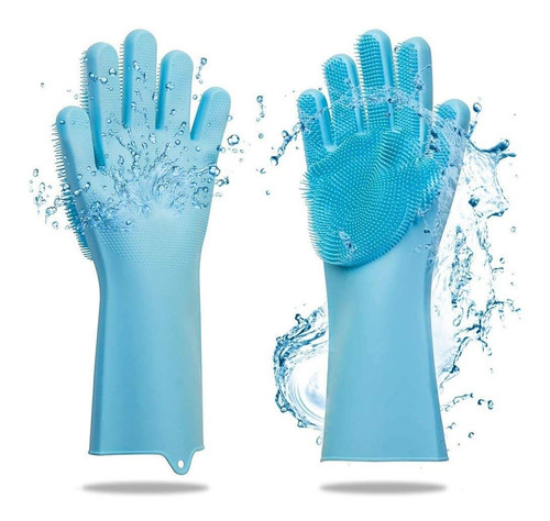 Imagen 4 de 5 de Guantes Con Esponja Siliconada Tcs
