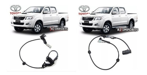 Kit Sensor Freio Abs Roda Traseiro Esq+dir Hilux Srv Sw4 