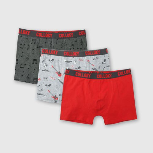 Boxer Niños Rojo 49490 Colloky