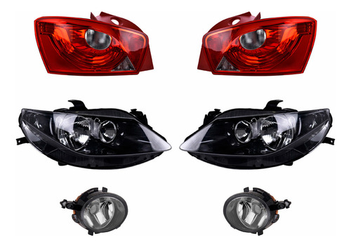 Kit Calaveras + 4 Faros Depo P/ Seat Ibiza 10 A 12