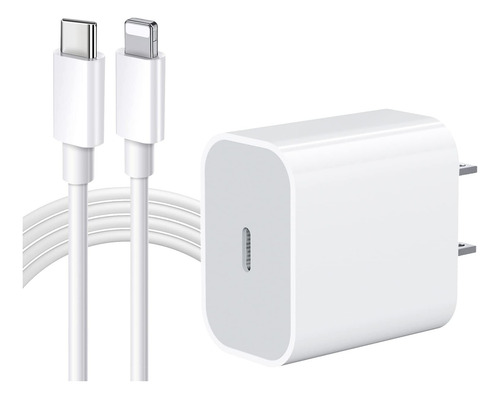 Apple Adaptador De Corriente 20 W + Usb-c Lightning (1 M) (Reacondicionado)