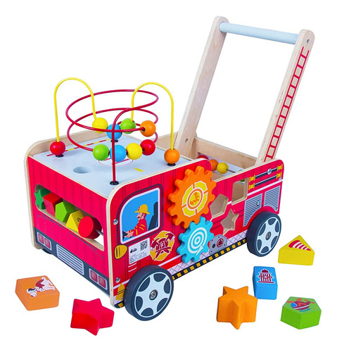 Niños Toyland Caminante De Bebé De Madera Con Laberinto De C