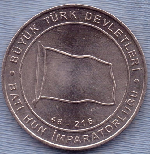 Turquia 1 Kurus 2015 * Imperio Xiongnu Del Sur (48-218) *
