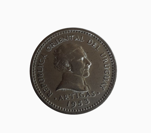 Moneda Uruguay 1953 5 Céntimos
