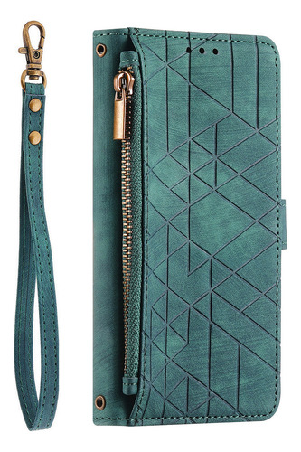 Funda Para Samsung Galaxy A05/a05s/a12 5g, Pulsera De Piel Con Cremallera, A Prueba De Golpes, Funda Protectora