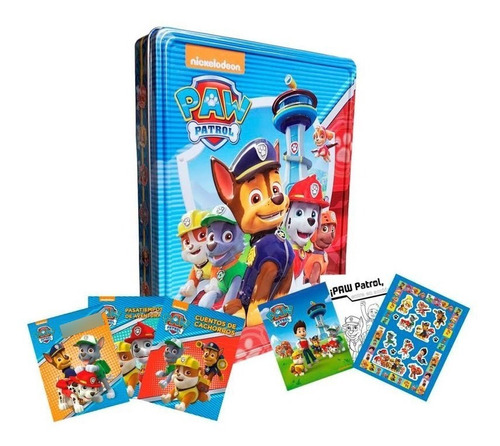 Libros Paw Patrol - Caja Metalica