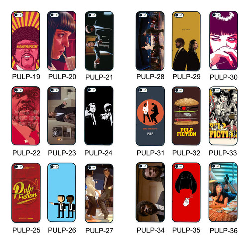 Funda Personalizada Pulp Fiction Para Samsung Motorola Negro Samsung S21 Fe (fan Edition)