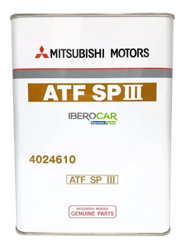 Imagen 1 de 3 de Aceite Atf Sp Ill Original Mitsubishi 4 Litros