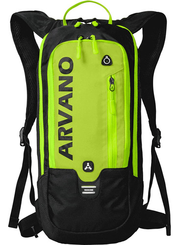 Mochila Senderismo Negra Verde Hidratacion 6l