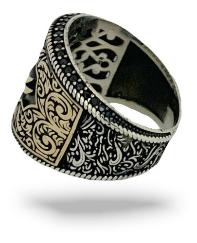 Anillo De Plata925, Turco, Espada Ottomano Para Hombre