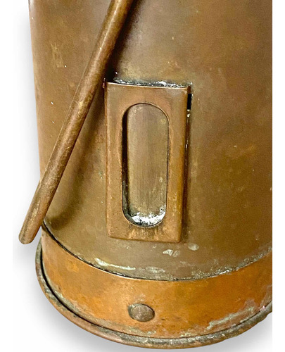 Wow Antiguo Porta Fósforos Grandes P Chimenea Cobre Y Latón? (Usado)