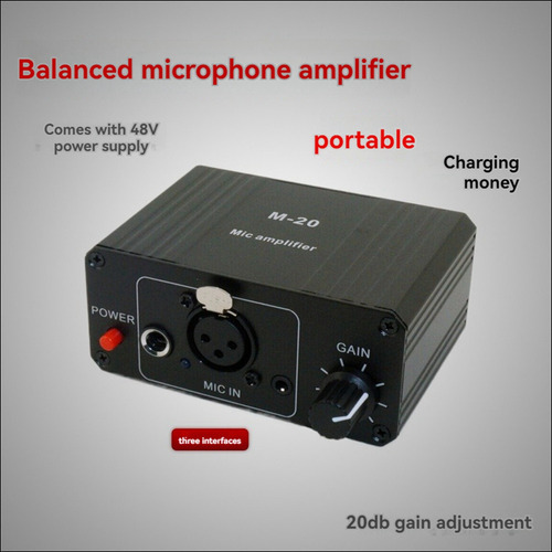 Amplificador De Micrófono Condensador I3dynamic M-20 Audio 4