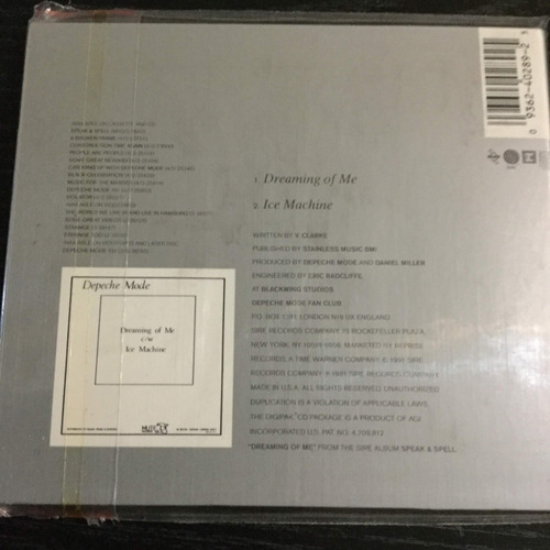 Cd - Depeche Mode - Dreaming Of Me - Digipack Importado Usa