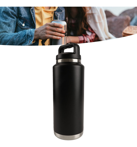 Botella De Agua Térmica Deportiva Acero Inoxidable 36 Onzas