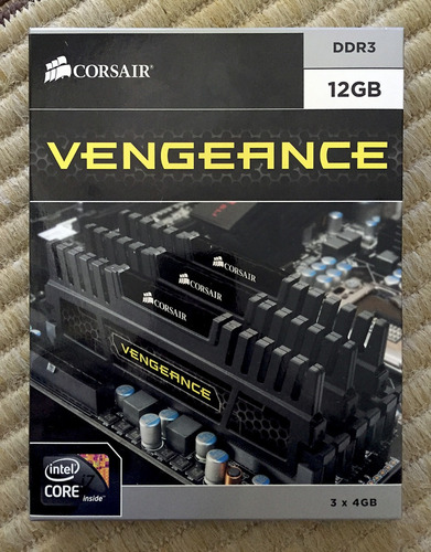 Imagem 1 de 2 de Corsair Vengeance 12gb Kit (3x4gb) Ddr3 1600mhz