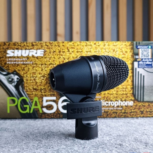 Microfone Dinâmico Shure Pga56-lc Para Caixa Tons Percussão