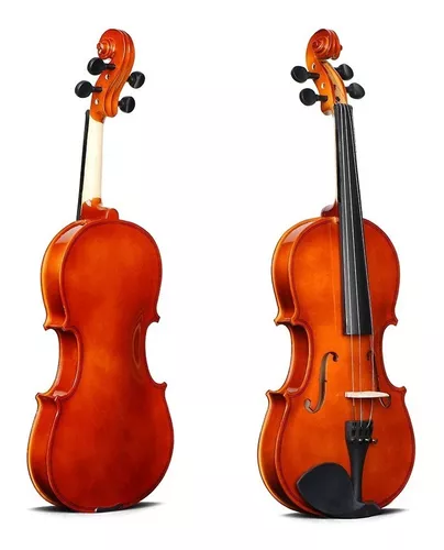 línea de auriculares pasas Madera de abeto para violín 4/4 totalmente eléctrico con estuche arco 