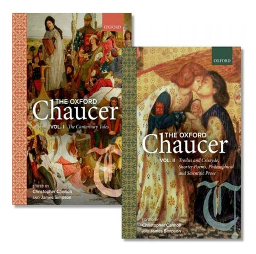 The Oxford Chaucer, De Bloomberg Distinguished Professor Of English And Classics Christopher Cannon. Editorial Oxford University Press, Tapa Dura En Inglés