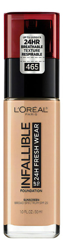 Base de maquillaje Loreal Infallible Base Fresh Wear, 24 horas. Tom 465-SAND