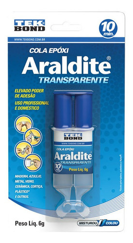 Acero Líquido Araldite Transparente 6g Jeringa