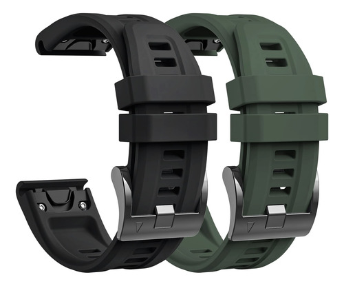Lepmok Paquete De 2 Correas De 22 Mm Para Garmin Fenix 7/fenix 7 Solar/fenix 7 Sapphire Solar/fenix 6 Gps/fenix 6 Pro Gps/fenix 6 Sapphire Gps/fenix 5