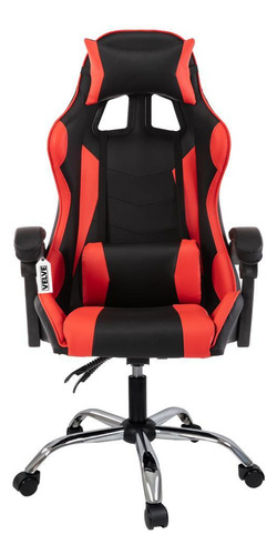 Cadeira Gamer Giratória Com Rodinhas Cg1.06 Vermelha