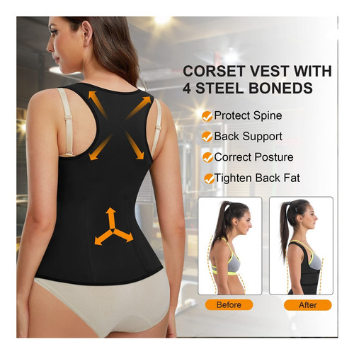 Corsé De Entrenamiento De Cintura Para Mujer, Chaleco De