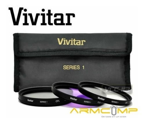 Kit Filtros Vivitar 52mm Uv Fld Cpl En Stock Canon Nikon