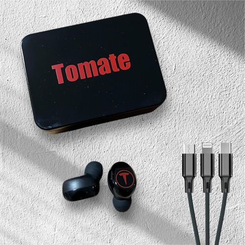 Auricular Power Bank 2 En 1 Inalambrico Bluetooth 5.3 Ipx4 Negro