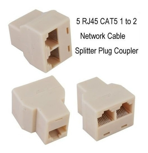 Switch Duplicador Rj45 Splitter Para Conexiones De Red