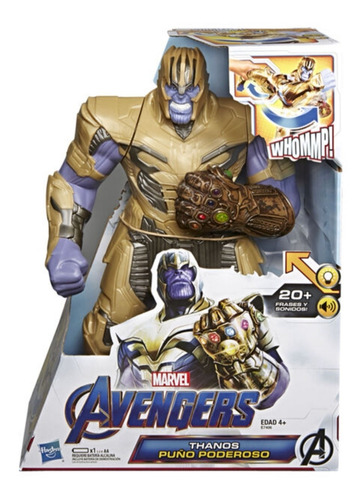 Figura Avengers Puño Poderoso Thanos 20 Frases Y Sonidos