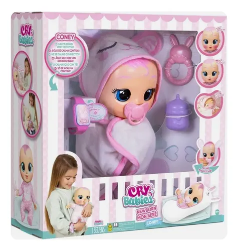 comprar Bebés Llorones Newborn Coney Interactivo De Lujo Muñeca Puls