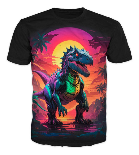 Camiseta Dinosaurios Rex Adultos Y Niños Ref 1