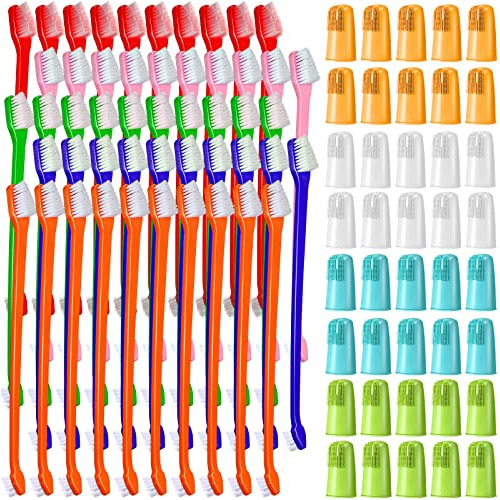 70 Pcs Perro Cepillo De Dientes Y Cepillo De Dedos De 6kpll