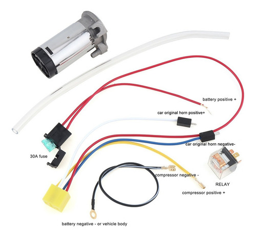 . Compresor De Aire For Coche De 12 V + Manguera + Cables Y