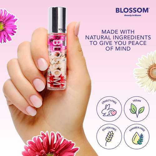 Blossom Roll On Lip Gloss, Aceite De Labios Hidratante Trans