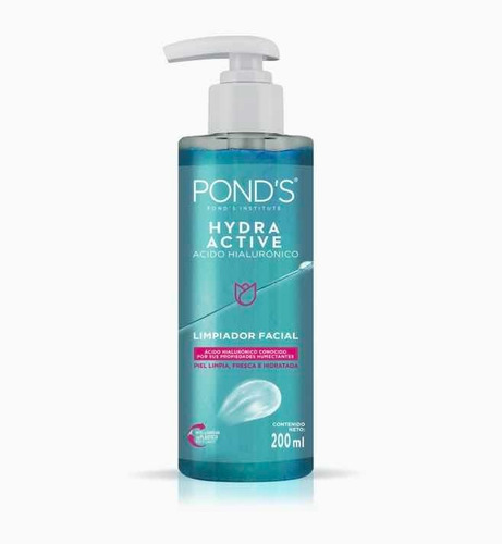 Pond's Limpiador Facial Hydra Active Acido Hialurónico 200ml Tipo De Piel Todo Tipo De Piel