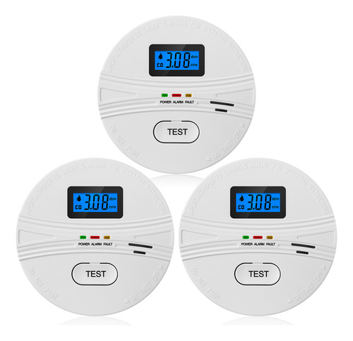 Detector De Humo Con Alarma De Gas Y Sonido Y Digital