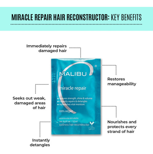 Tratamento Capilar Malibu C Miracle Repair Com Proteína E Vi