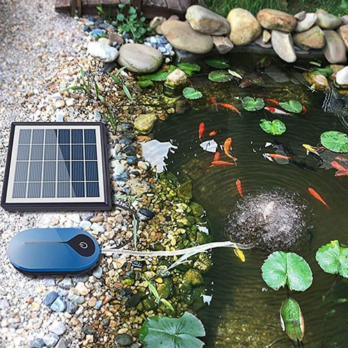 A Bomba De Oxigênio Solar Tanque De Peixes Oxigenador De