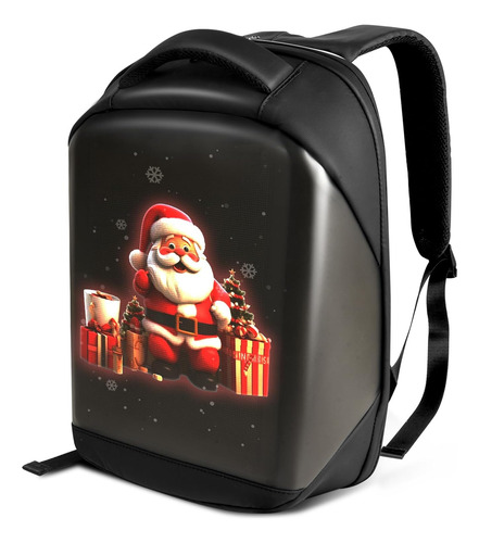 Mochila Led Con Pantalla Programable A Todo Color, App Con..