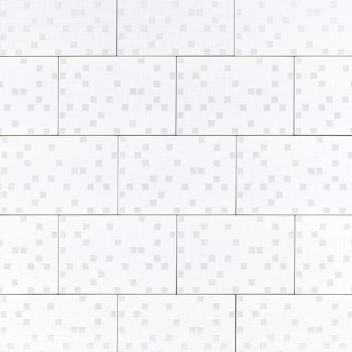 Cerámica Muro Frost Cuadros Blanco Brillante 20x30 Cm