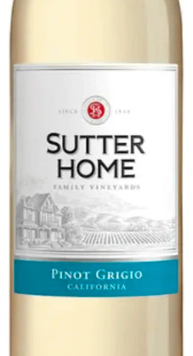 Pack De 12 Vino Blanco Sutter Home Pinot Grigio 750 Ml