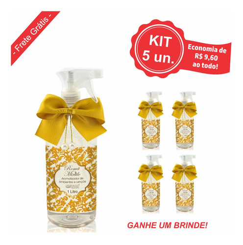 Kit Aromatizador Premium 1 Litro (5un.)